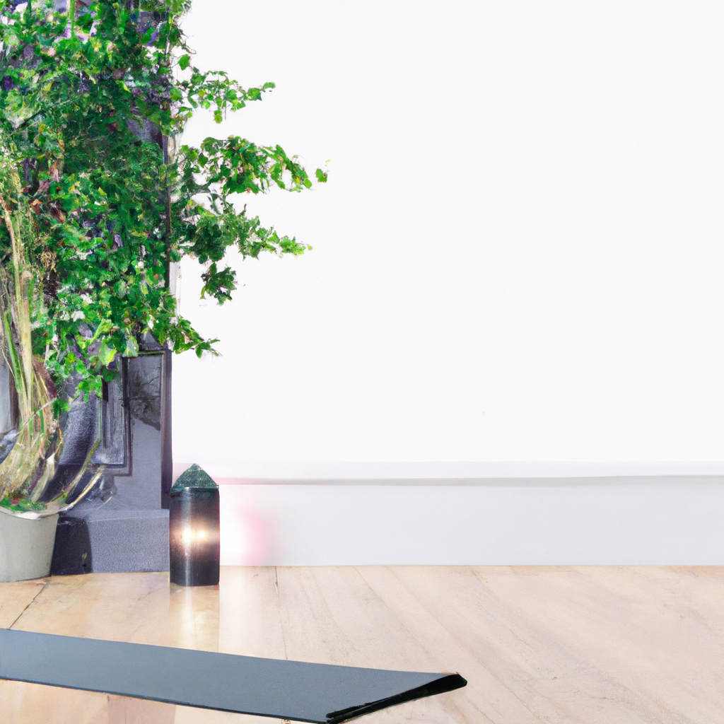 Rustige yogastudio in Brussel met zacht ochtendlicht, groene planten en houten vloer